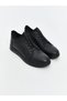 Koor Black Lace-Up Genuine Leather Men's Sports Shoes