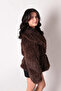 İkoll 1005399 Women's Wide Collar Fur Jacket - 2