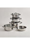 Alberito 9 Piece Stainless Steel Pot Set, Silver