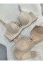 Women's Laser Cut Seamless Padded Wire-Free Front Tie Bra - 2