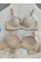 Women's Laser Cut Seamless Padded Wire-Free Front Tie Bra - 4