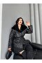 Belted Fur Lined Shawl Collar Puffer Quilted Coat - 7