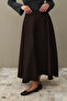 Belted Skirt Bitter Brown - 4
