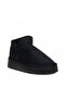 999 Black Thick Sole Furry Mini Women's Boots - 6
