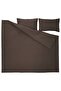 HAMPFLOCKEL Duvet cover and 2 pillowcases, brown, 240 x 220/50 x 80 cm - 5