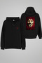 V for Vendetta Printed Adult Black Hooded Hoodie Sweatshirt Hoodie