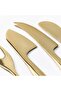 TILLAGD Cheese knife, set of 4, brass-colour - 4