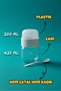 Set of 3 Prepare and Serve Fruit Yogurt Containers with Glass Fork and Spoon - Glass Food Transport and Storage Container - 3