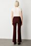 Spanish Leg Trousers with Side Pockets Burgundy 05011 - 5