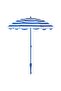 STRANDÖN Parasol, blue/white, 140 cm
