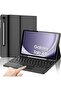 Galaxy Tab A9+ Keyboard Case with Touchpad, QWERTY Layout, Tablet Cover, Black