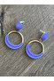 Modern Style Purple Round Rope Earrings - 3