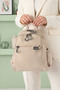 Women's 4 Compartment Parachute Fabric Travel Business School Backpack (30X24 cm) - 4