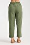 بنطلون مسطح من الموسلين ذو طبقة مزدوجة من أودينيا - 7