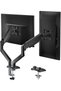Dual Monitor Stand for 17-32 inch Computer Screens, Dual Monitor Arms for 2 Monitors Holds up t