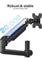 Premium Dual LCD Monitor Desk Mount Fully Adjustable Gas Spring Stand for Display up to 32", 17 - 5