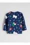 Crew Neck Christmas Themed Baby Boy Pajama Set (W5) - 4