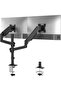 Premium Dual LCD Monitor Desk Mount Fully Adjustable Gas Spring Stand for Display up to 32", 17