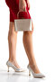 Stone Evening Dress Closed-Toe Shoes and Bag Combination - 2