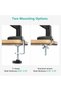 Single Monitor Mount, Gas Spring Monitor Arm for 17-34 inch Screens, Adjustable Computer Monito - 7