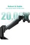Single Monitor Mount, Gas Spring Monitor Arm for 17-34 inch Screens, Adjustable Computer Monito - 5