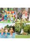 10 Holes Soap Bubble Gun Set Bubble Machine with 130 ml Bubble Solution for Bubble Party,BLUE COLOUR - 6