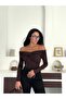Women's Brown Madonna Collar with Knot Detail on the Front Long Sleeve Stylish Sendy Bluse - 5