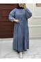 فستان جينز بأزرار نصفية - 4