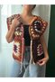 Knitted Vest / Motif Vest / Bohemian Vest / - 4