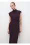 High Collar Double Breasted Dress