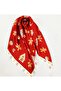 Christmas Themed, New Year Accessory, Christmas Printed, Scarf, Scarf 70X70 - 4