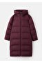 Long Quilted Anorak with a Hood - 3