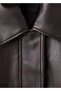 Oversize Leather Look Jacket - 5