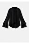 Flounce Bell Sleeve Blouse - 3