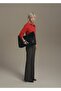 Zippered Collar Knit Patterned Knitwear Sweater - 2