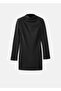 Drape Collar Long-Sleeved Dress - 3