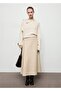 Asymmetric Collar Jewel Button Sweater - 2