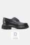 Men's Black Genuine Natural Leather Size 39-46 Lace-Up Oxford Shoes - 2