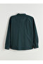 Green Comfortable Fit Long Sleeve Men's Shirt - 6