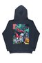 Lenithra Jazz Club Back Printed Unisex Oversize Smoked Hoodie - 5