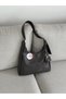 Women's Shoulder Bag with Buckle Detail, Strap and Zipper, Small Wallet En34 Boy22 - 3