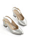 Pointed Toe Open Classic Heeled Women's Shoes - 4