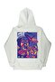 Lenithra Las Vegas Back Printed Unisex Oversize White Hoodie - 5