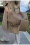 Women's Large Black Wallet and Shoulder Bag (Size 53X32X25 cm) - 7