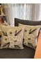 Bohemian Punch Embroidered Linen Cushion Cover Set of 2 - 43X43 cm - Anthracite Color - 4
