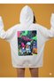 Lenithra Jazz Club Back Printed Unisex Oversize White Hoodie - 3