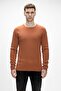 Tender Cinnamon Crew Neck Men's Knitwear Sweater
