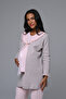 Women's Powder Jacquard Buttoned Winter Special Design Maternity Pajama Set - 2