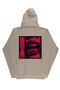 Lenithra Lip and Thorn Back Printed Unisex Oversize Beige Hoodie - 5