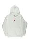 Lenithra Lip and Thorn Back Printed Unisex Oversize White Hoodie - 6